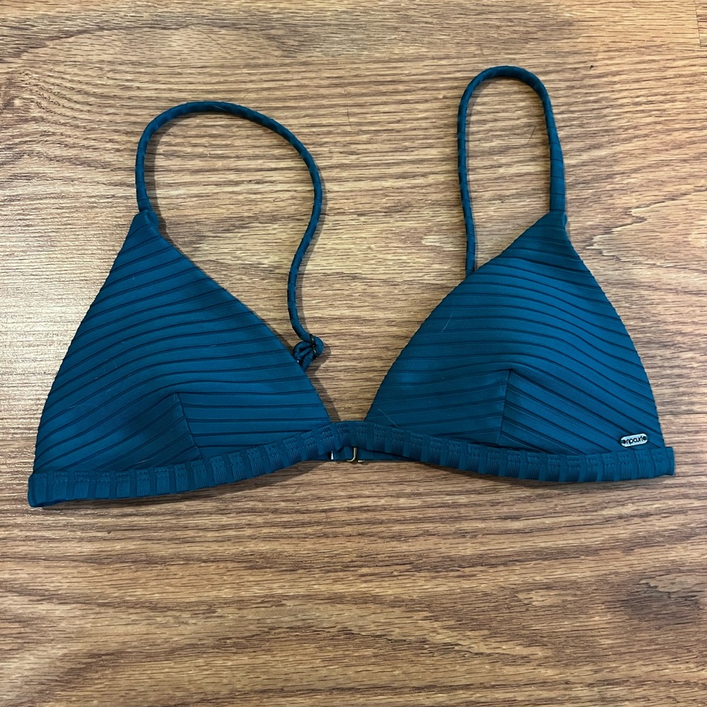 Teal Triangle Bikini Top